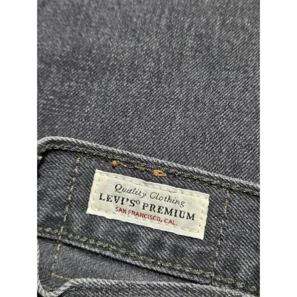 Levis Pants Women 24 Black Denim Jeans Premium Dad Jean Big E Cotton 24x30 - Picture 7 of 14